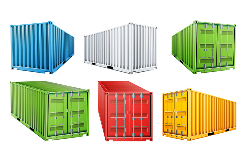 3d-shipping-cargo-container-set-vector-blue-red-green-white-yellow-freight-shipping-container-concept-logistics-transportation-isolated-on-white-background-illustration