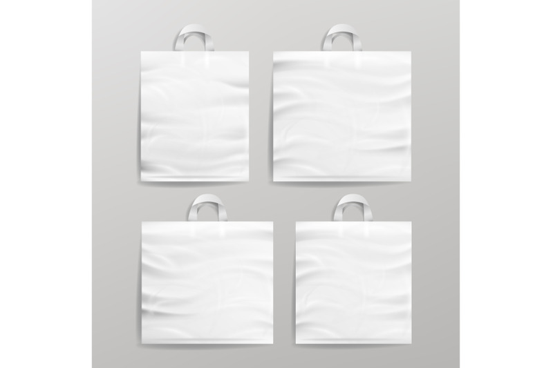 white-empty-reusable-plastic-shopping-realistic-bags-set-with-handles-close-up-mock-up-vector-illustration