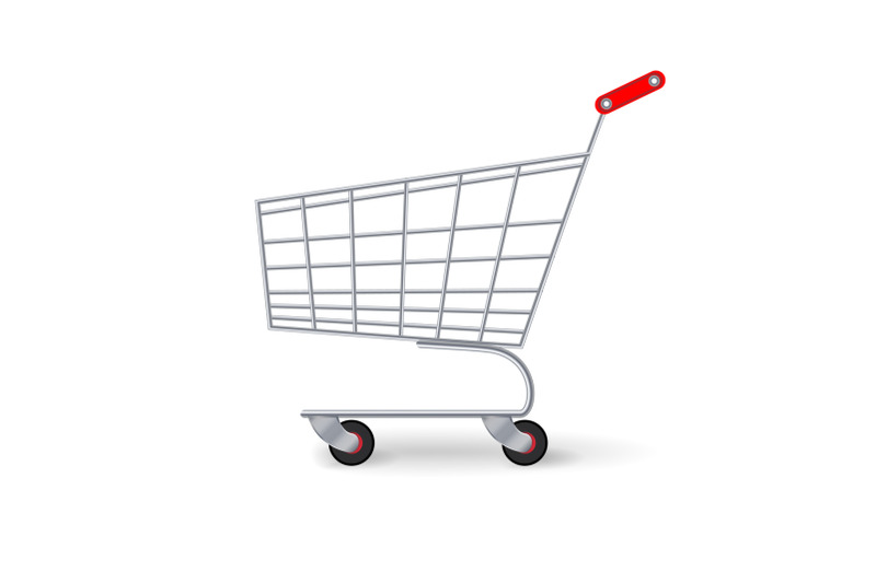 supermarket-shopping-cart-vector-empty-classic-chrome-cart-trolley-or-basket-isolated