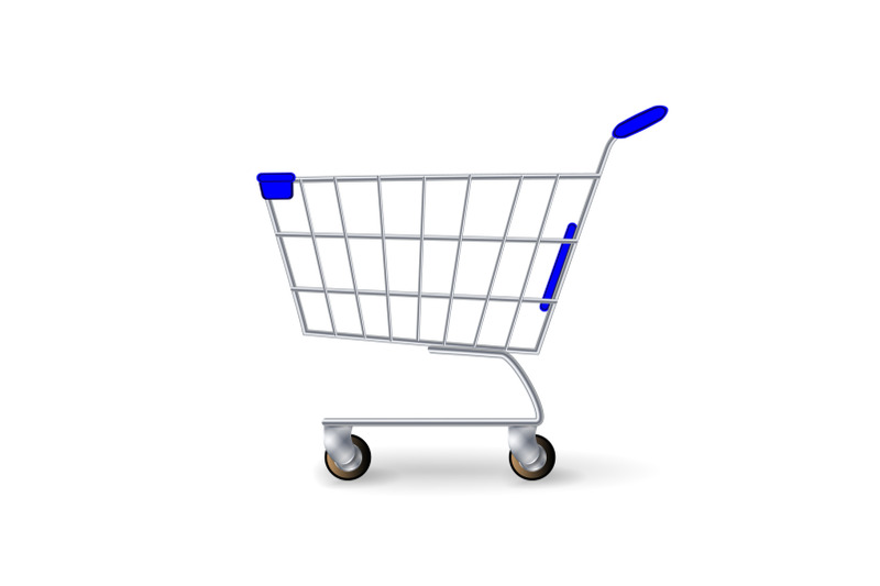 supermarket-shopping-cart-vector-empty-classic-chrome-cart-trolley-or-basket-isolated