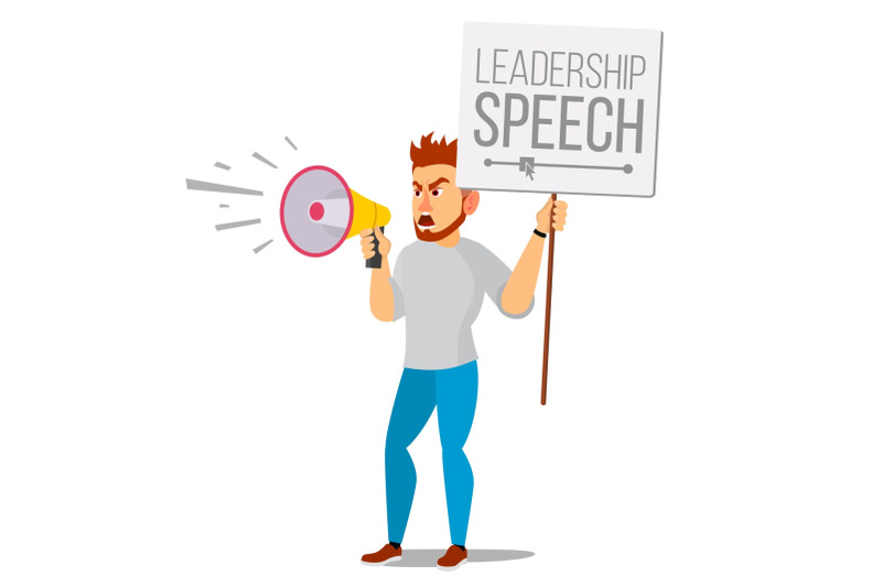 man-shouting-through-loud-speaker-vector-leadership-speech-signs-of-disagreement-loud-announcement-communicate-concept-isolated-flat-cartoon-illustration