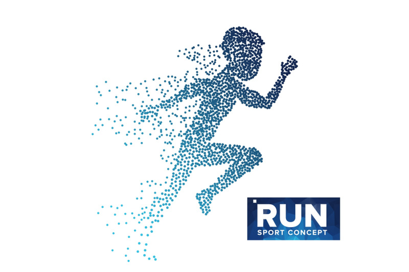 running-man-silhouette-vector-grunge-halftone-dots-dynamic-athlete-in-action-flying-dotted-particles-sport-banner-game-competition-isolated-abstract-lifestyle-illustration