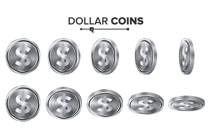 money-dollar-3d-silver-coins-vector-set-realistic-illustration-flip-different-angles-money-front-side-investment-concept-finance-coin-icons-sign-success-banking-cash-symbol-currency-isolated