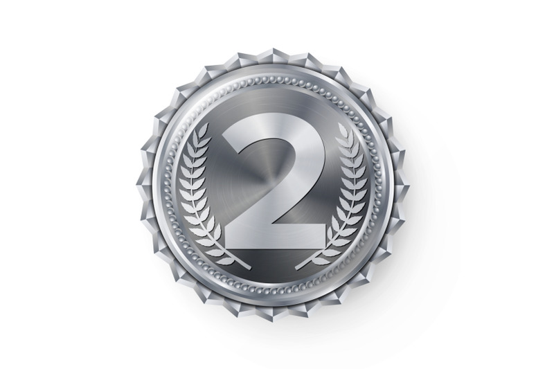 silver-medal-vector-silver-2nd-place-ceremony-winner-honor-prize-isolated-on-white-olive-branch-realistic-illustration