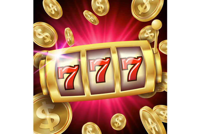 slot-machine-banner-vector-casino-luck-word-big-win-777-lottery-poster-illustration