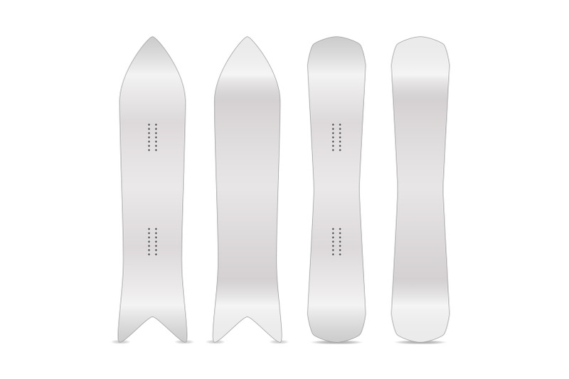 snowboard-realistic-blank-set-vector-empty-clean-white-snowboards-template-front-back-sides-different-types-isolated-illustration