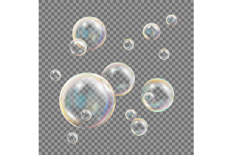 transparent-soap-bubbles-vector-colorful-falling-soap-bubbles-isolated-illustration