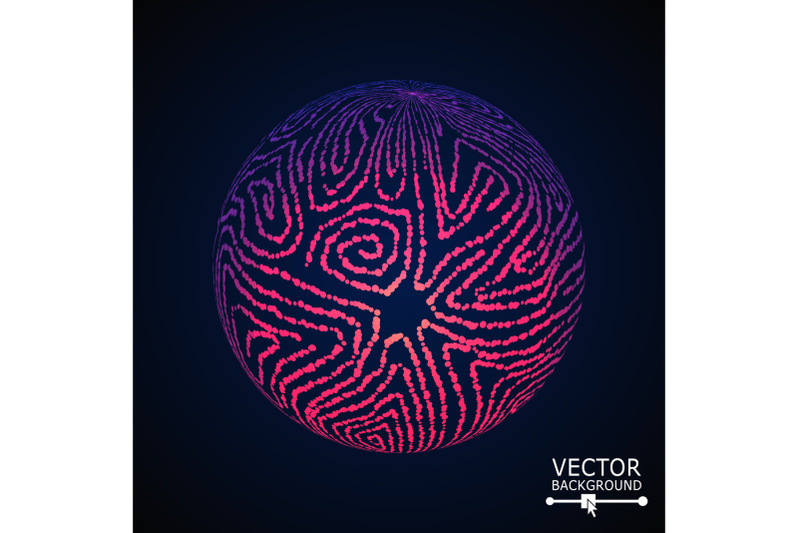 luxury-sphere-with-swirled-stripes-vector-glowing-composition