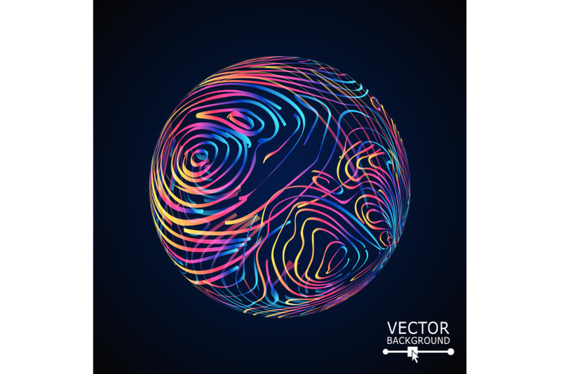 sphere-with-swirled-stripes-vector-glowing-background