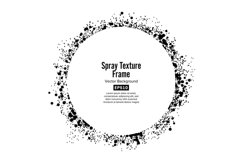 spray-texture-frame-vector-circle-isolated-on-white-background