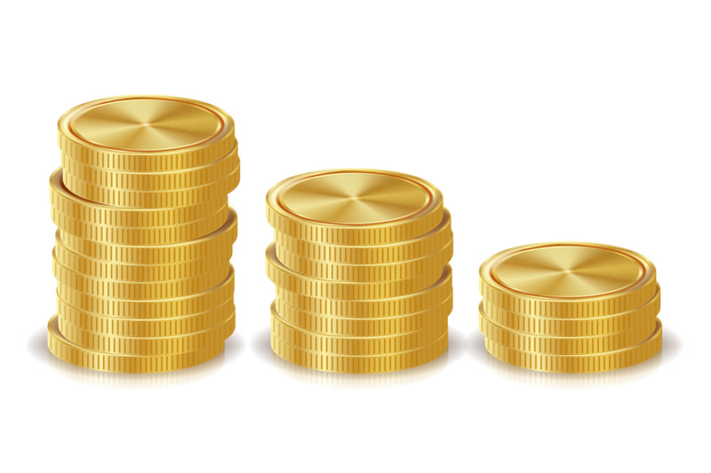 gold-coins-stacks-vector-golden-finance-icons-sign-success-banking-cash-symbol-investment-concept-realistic-currency-isolated-illustration