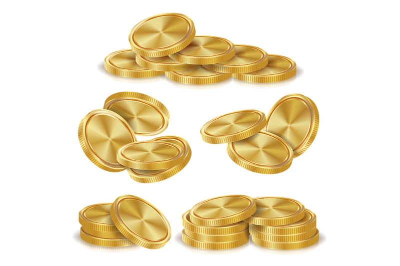 gold-coins-stacks-vector-golden-finance-icons-sign-success-banking-cash-symbol-realistic-isolated-illustration