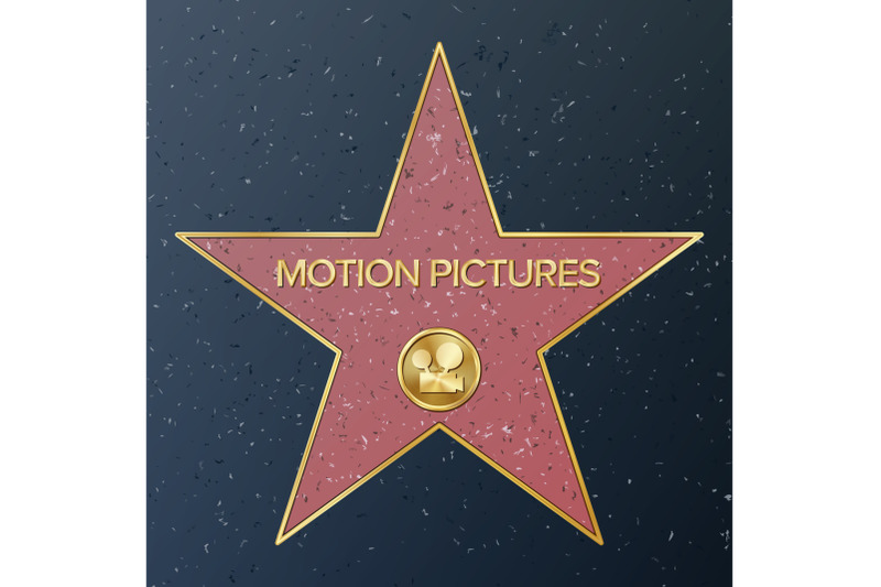 hollywood-walk-of-fame-vector-star-illustration-famous-sidewalk-boulevard-classic-film-camera-representing-motion-pictures-public-monument-to-achievement