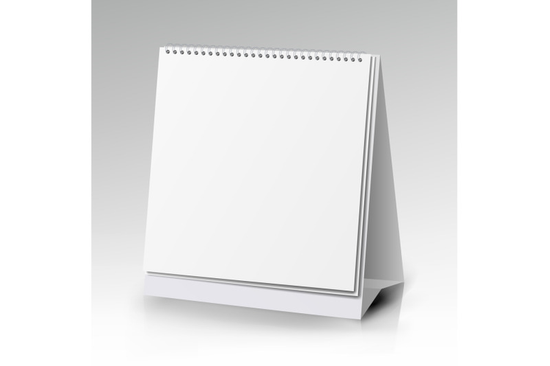 vector-table-blank-stand-holder-for-menu-paper-calendar-card-isolated-on-white-background