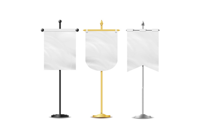 vector-small-table-flag-set-white-blank-different-shapes