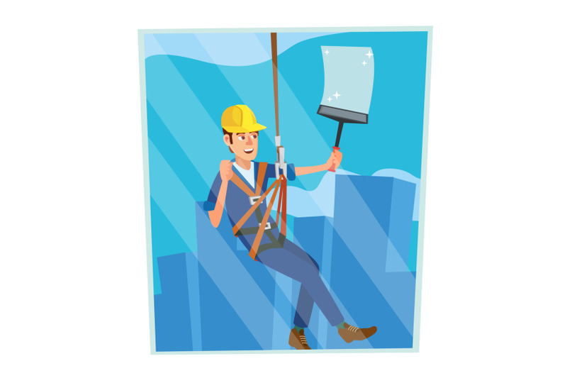 windows-cleaning-worker-vector-professional-worker-cleaning-windows-modern-skyscraper-high-risk-work-isolated-flat-cartoon-character-illustration