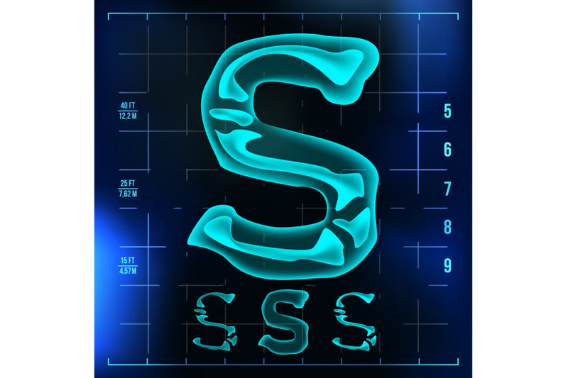 s-letter-vector-capital-digit-roentgen-x-ray-font-light-sign-medical-radiology-neon-scan-effect-alphabet-3d-blue-light-digit-with-bone-medical-pirate-futuristic-horror-style-illustration