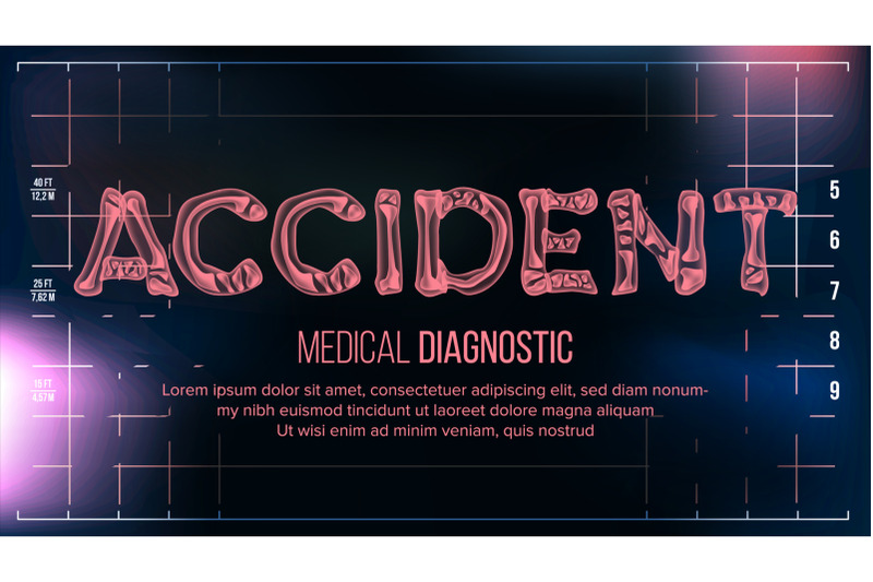 accident-banner-vector-medical-background-transparent-roentgen-x-ray-text-with-bones-radiology-3d-scan-medical-health-typography-futuristic-technology-illustration