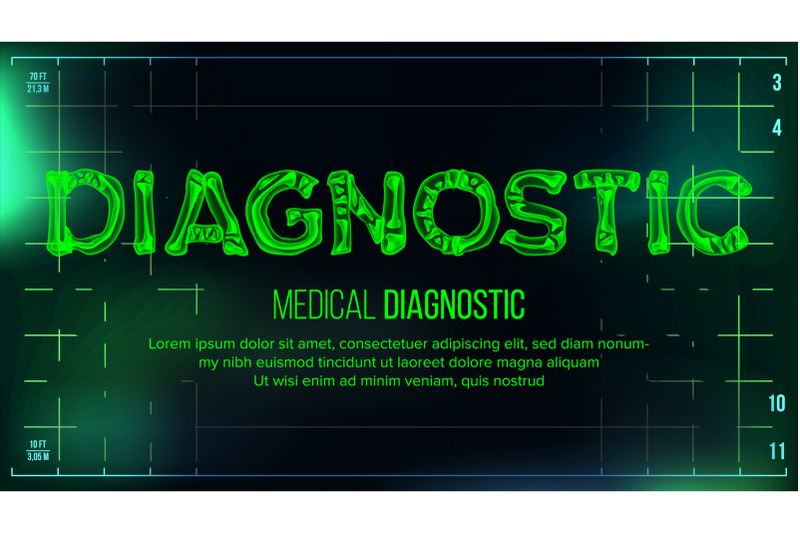 diagnostic-banner-vector-medical-background-transparent-roentgen-x-ray-text-with-bones-radiology-3d-scan-medical-health-typography-futuristic-technology-illustration