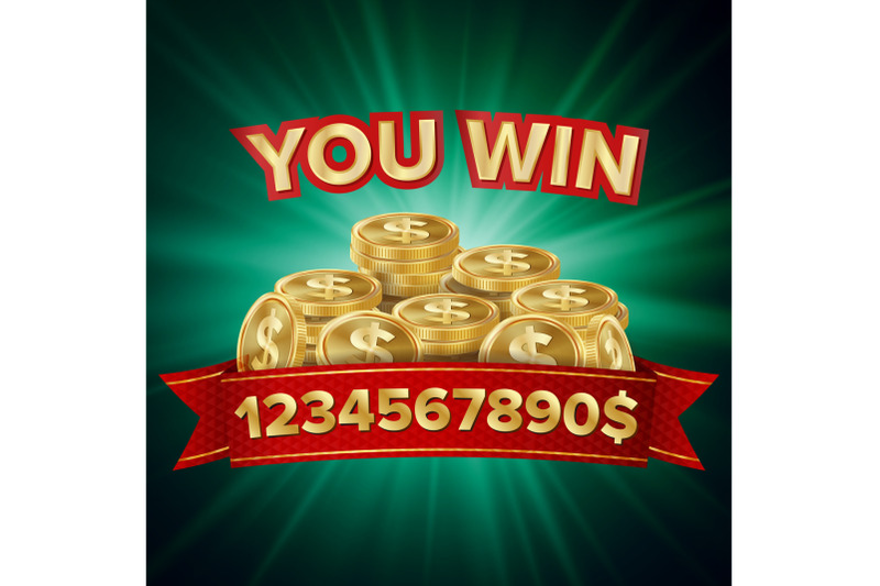 you-win-vector-jackpot-background-jackpot-sign-with-gold-coins-shining-banner-illustration