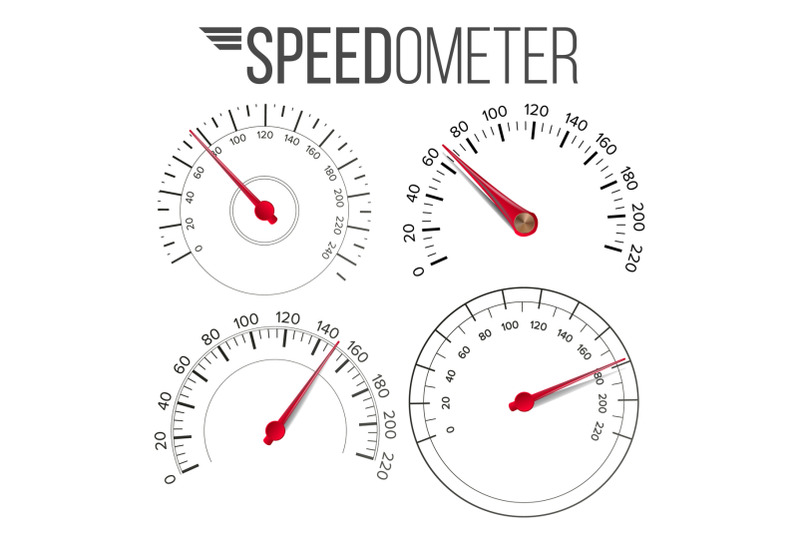 speedometer-set-vector-car-abstract-console-gauge-tachometer-tachometer-for-transportation-racing-design-illustration