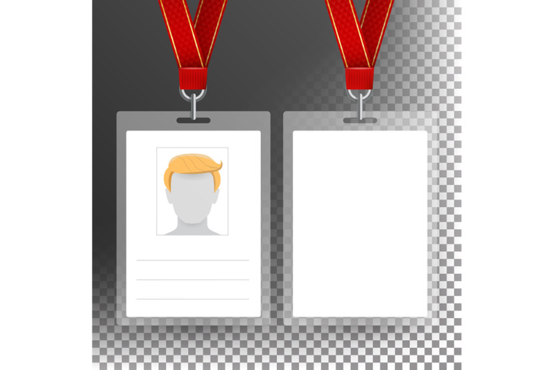 blank-badge-with-ribbon-lanyard-vector-identification-card-template-transparent