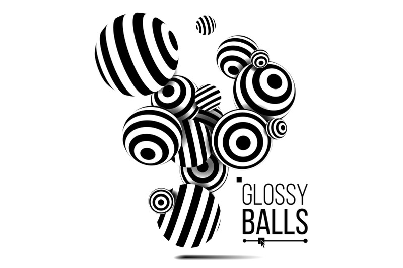 balls-black-lines-vector-three-dimensional-3d-balls-abstract-illustration