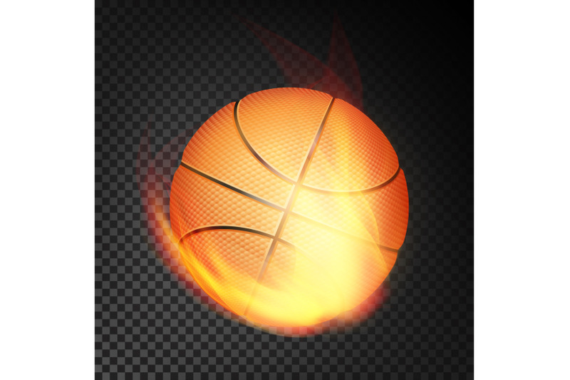 basketball-ball-in-fire-vector-realistic-burning-basketball-ball-transparent-background