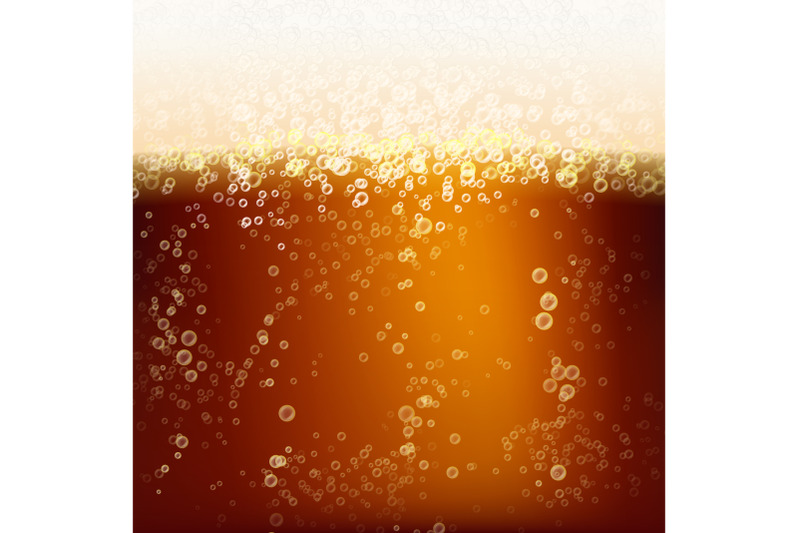 beer-background-texture-with-foam-and-vubbles-macro-of-frefreshing-beer-vector-illustration