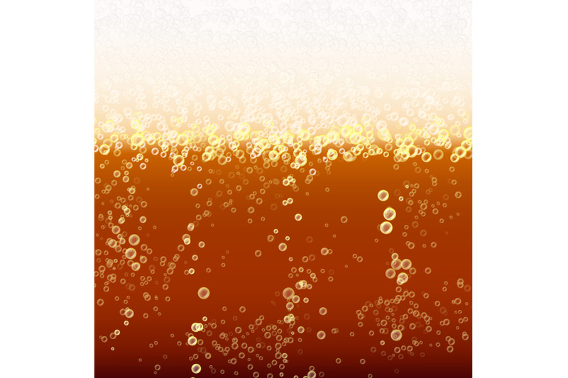 close-up-light-beer-with-foam-and-bubbles-vector-background-fresh-beverage-beer-illustration