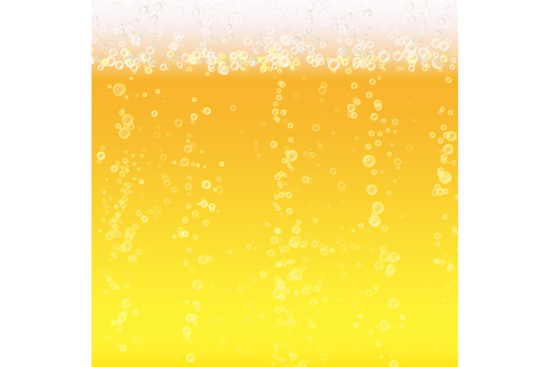 beer-foam-background-light-bright-bubble-and-liquid-vector-illustration