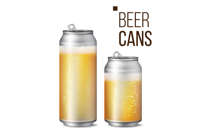 beer-cans-isolated-vector-light-bright-bubble-and-liquid-macro-of-freshening-beer-illustration