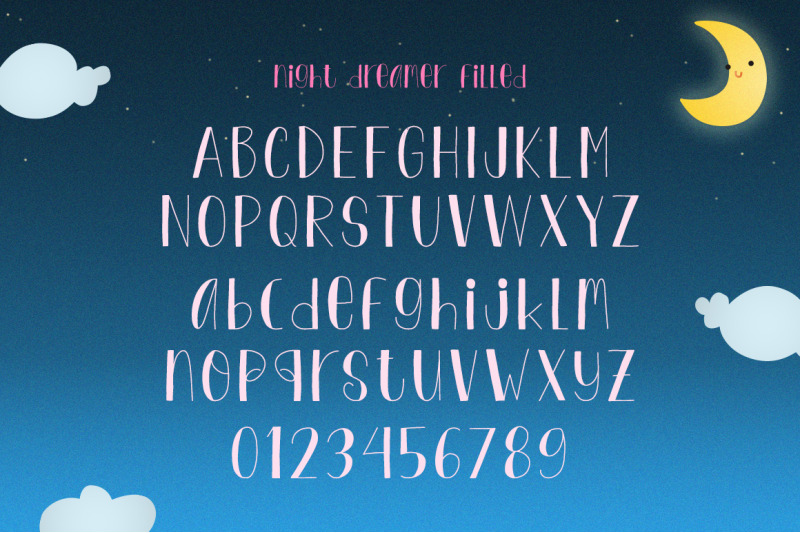 night-dreamer-font-duo-serif-fonts-cute-fonts-kids-fonts