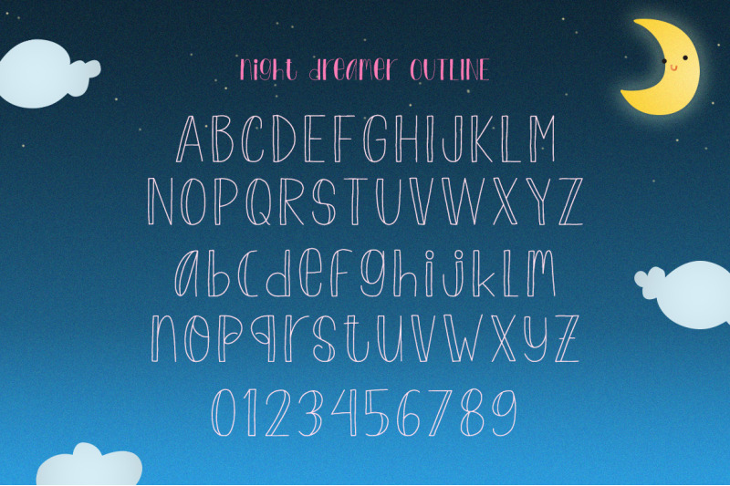 night-dreamer-font-duo-serif-fonts-cute-fonts-kids-fonts