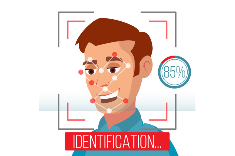 biometric-facial-identification-vector-mobile-app-for-face-recognition-high-tech-technology-illustration