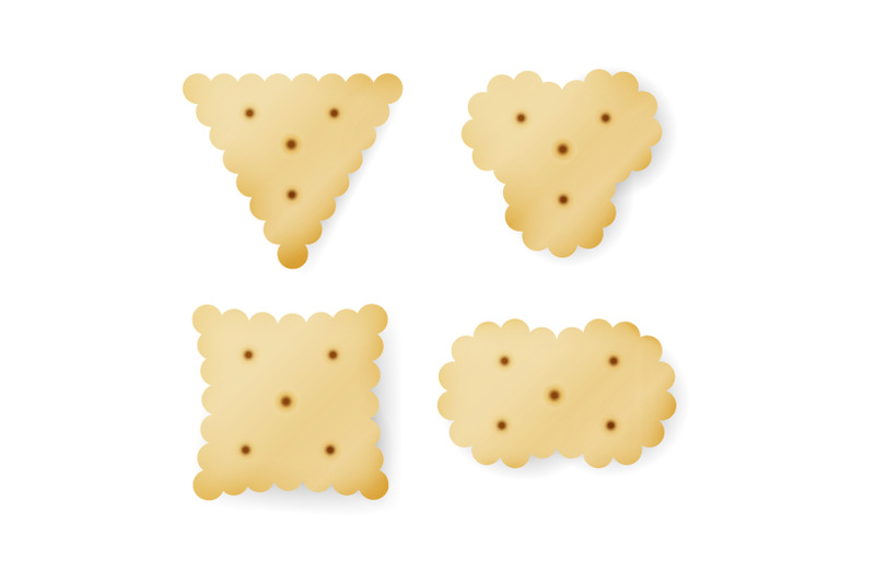 cracker-in-different-shapes-yellow-cookie-vector