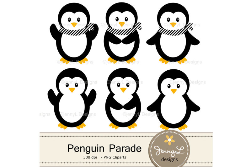 penguin-digital-papers-and-clipart
