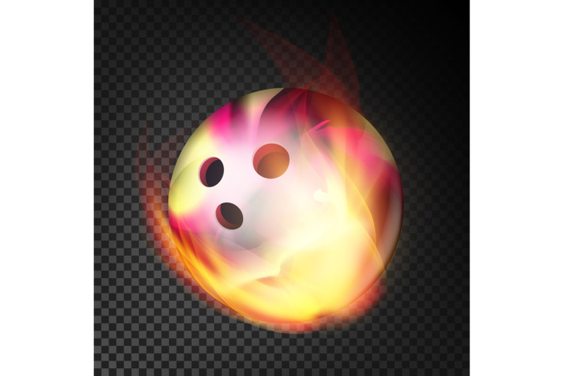 bowling-ball-in-fire-vector-realistic-burning-bowling-ball-transparent-background