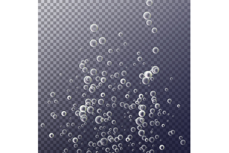 bubbles-in-water-on-transparent-background-ocean-deep-circle-and-liquid-light-design-clear-soapy-shiny-vector-illustration