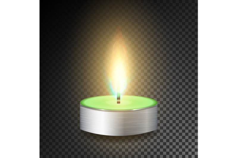 burning-3d-realistic-dinner-candles-dark-transparent-background