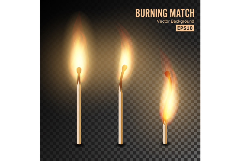 realistic-burning-match-vector