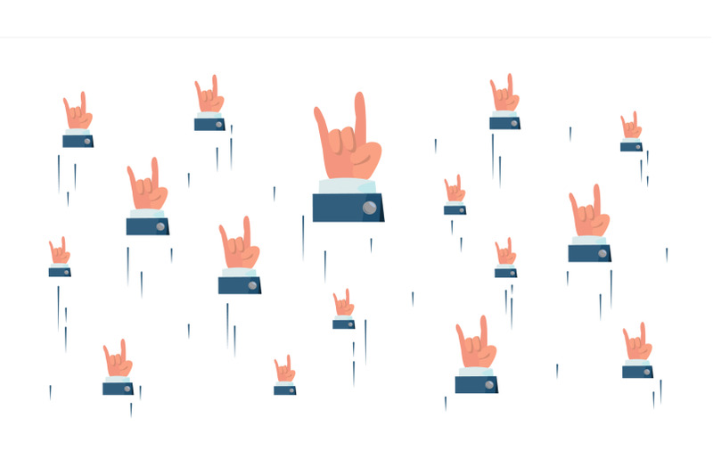 rock-n-roll-hand-sign-vector-flying-businessman-hands-social-media-cool-rock-symbols-networking-concept-isolated-illustration