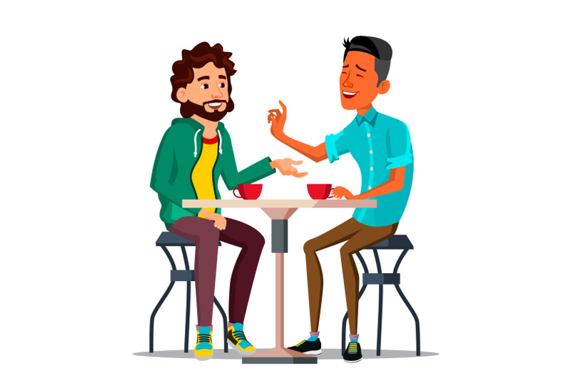 friends-in-cafe-vector-two-man-drinking-coffee-bistro-cafeteria-coffee-break-concept-lifestyle-communication-laughter-isolated-cartoon-illustration