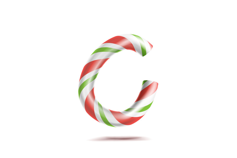 letter-c-vector-3d-realistic-candy-cane-alphabet-symbol-in-christmas-colours-new-year-letter-textured-with-red-white-typography-template-striped-craft-isolated-object-xmas-art-illustration