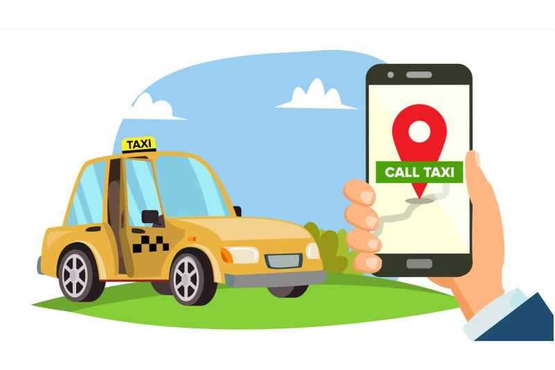 order-taxi-app-vector-hand-holding-smartphone-call-a-taxi-mobile-concept-application-for-ordering-taxi-flat-illustration