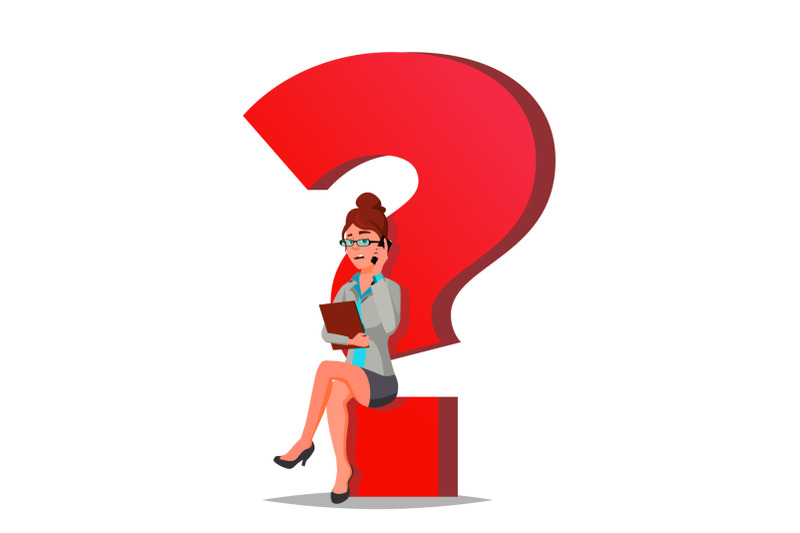 question-mark-business-woman-vector-thinking-find-next-job-project-hr-sitting-on-question-mark-isolated-cartoon-illustration