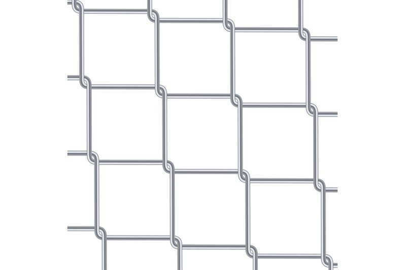 chain-link-fence-background-industrial-style-wallpaper-realistic-geometric-texture-steel-wire-wall-isolated-on-white-vector-illustration