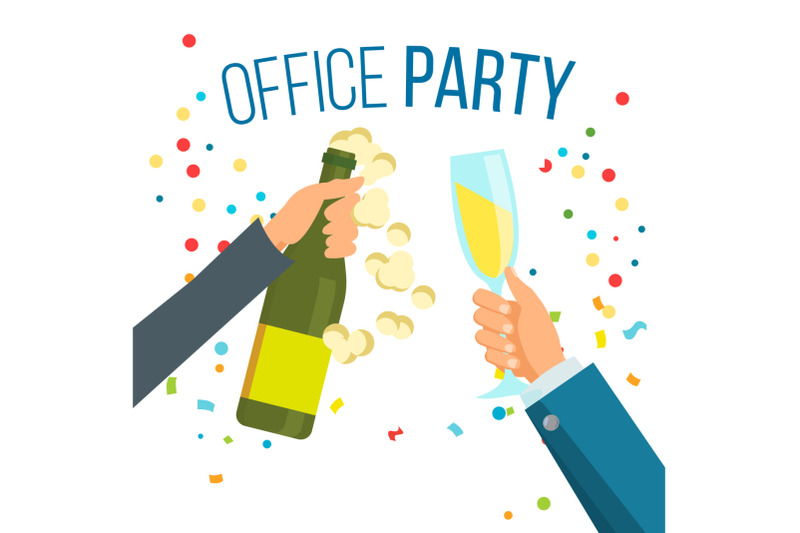 champagnes-party-vector-champagne-confetti-explosion-hand-with-glasses-isolated-illustration