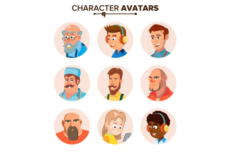 people-characters-avatars-set-vector-cartoon-flat-isolated-illustration