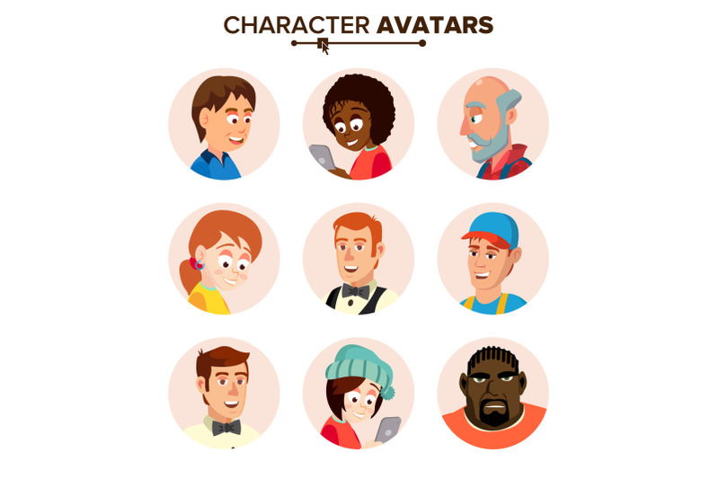 people-characters-avatars-set-vector-cartoon-flat-isolated-illustration